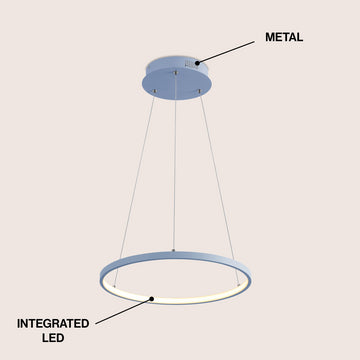Brice Modern Contemporary Iron Integrated LED Pendant